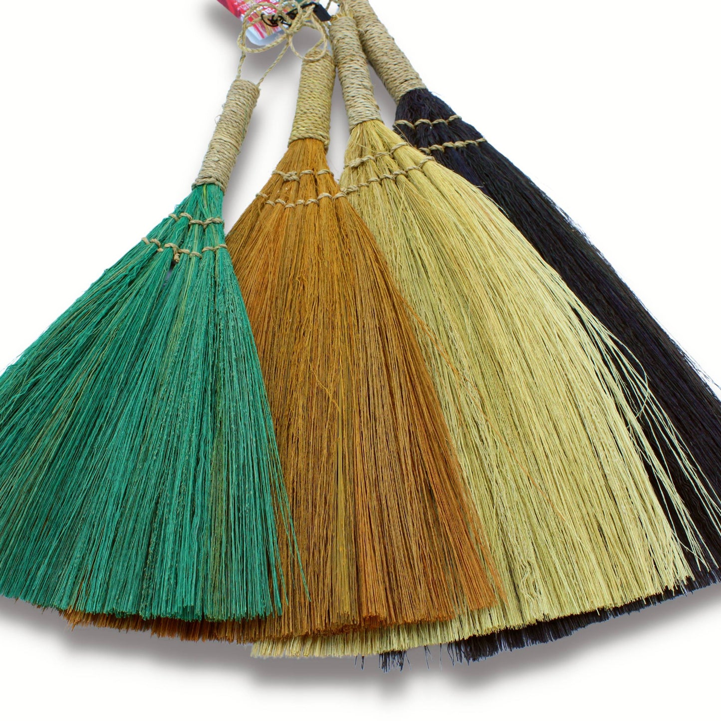 Set 4 - Pampus Fan Broom - Mixed colours & size