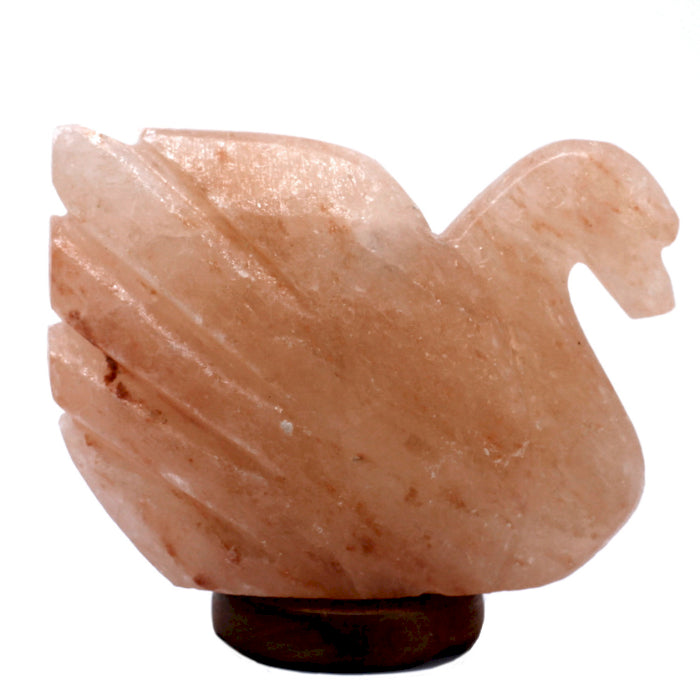 Swan Figure Salt Lamp 3x5x7 inch