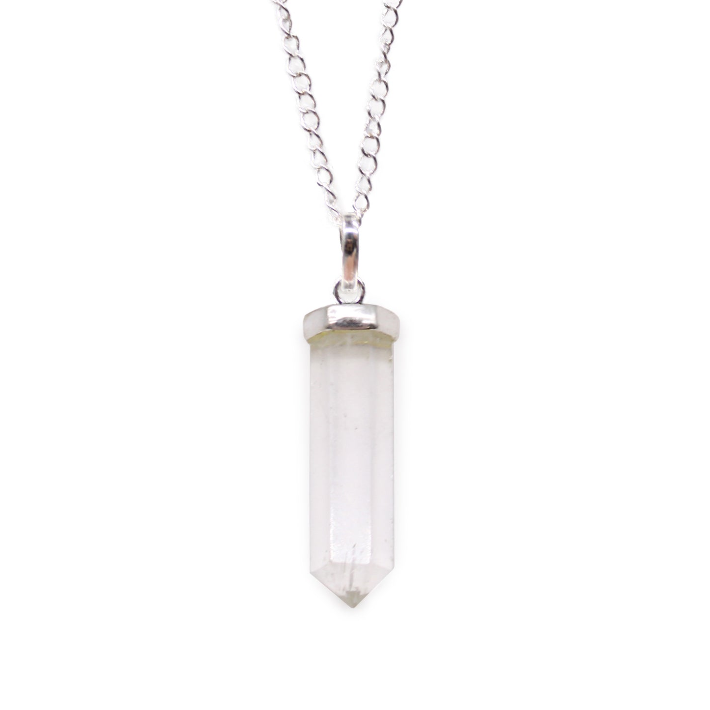 Gemstone Classic Point Pendant - Clear Quartz