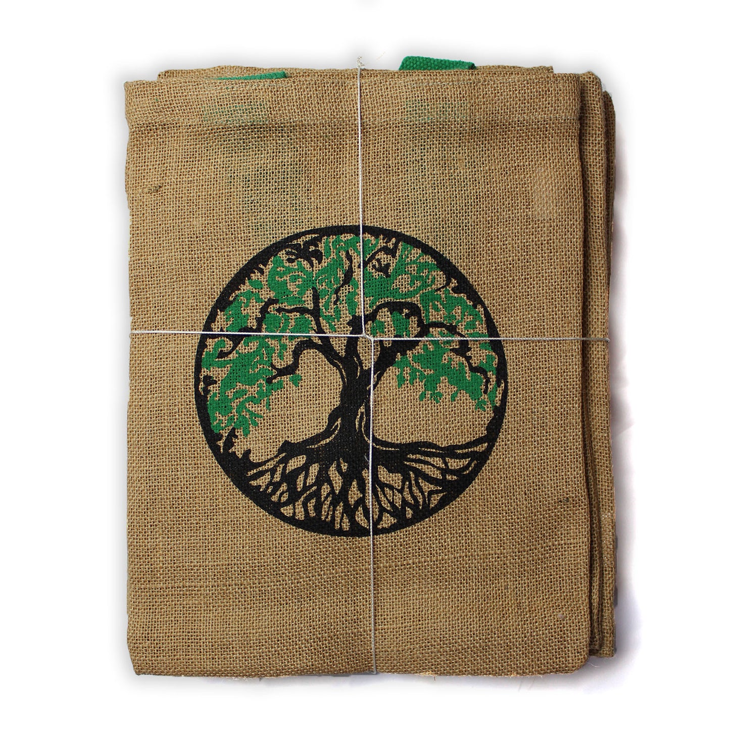 Jute Tote Bag - Mystic designs - Mandala Rose