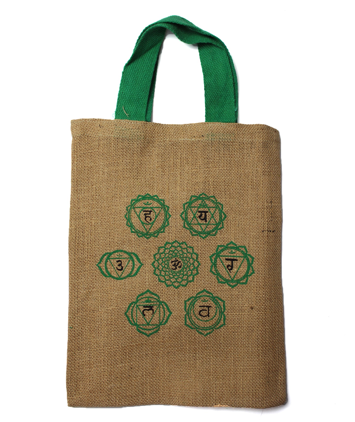 Jute Tote Bag - Mystic designs - Mandala Rose