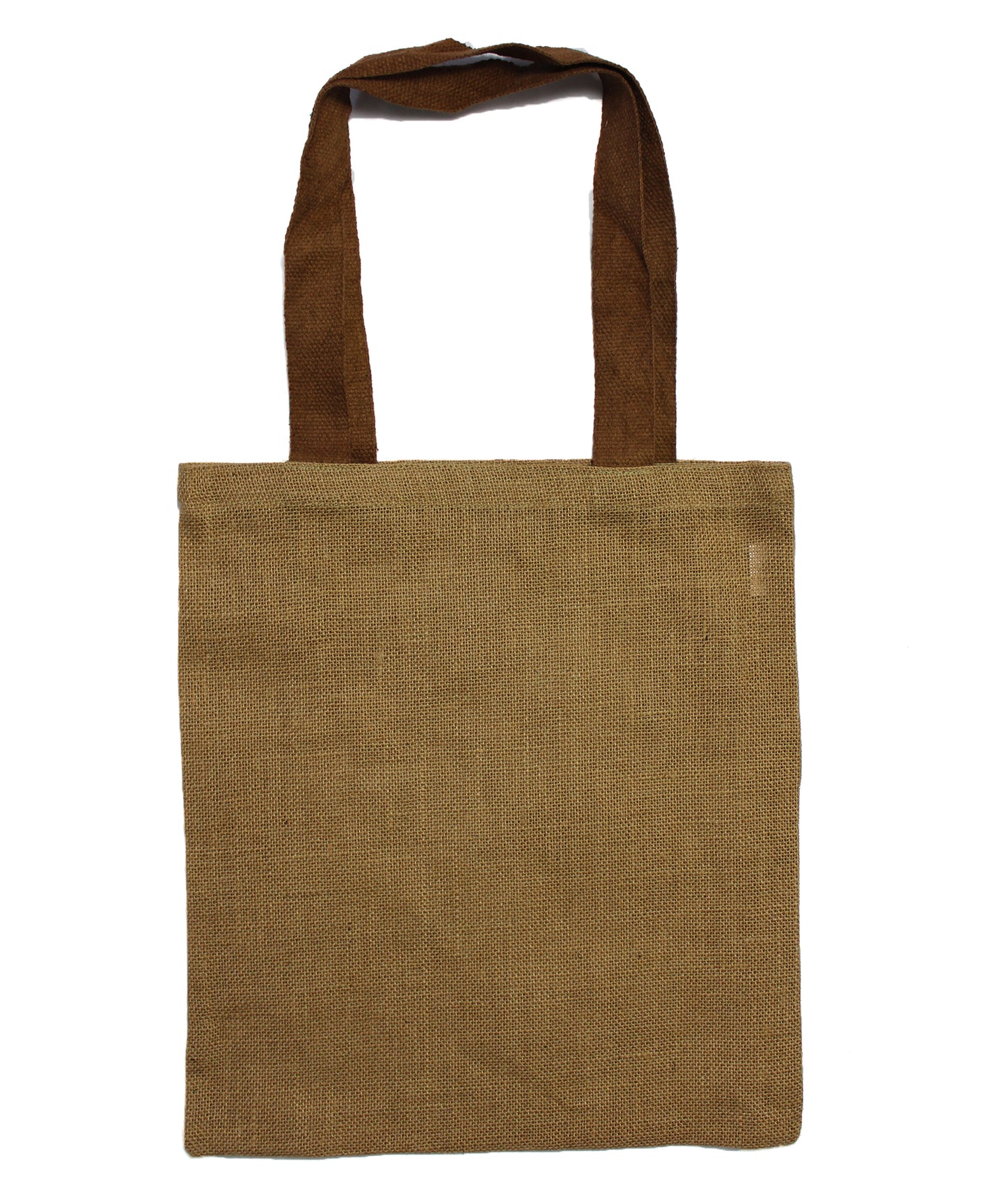 Large Jute Tote Bag - Green Colour Handle