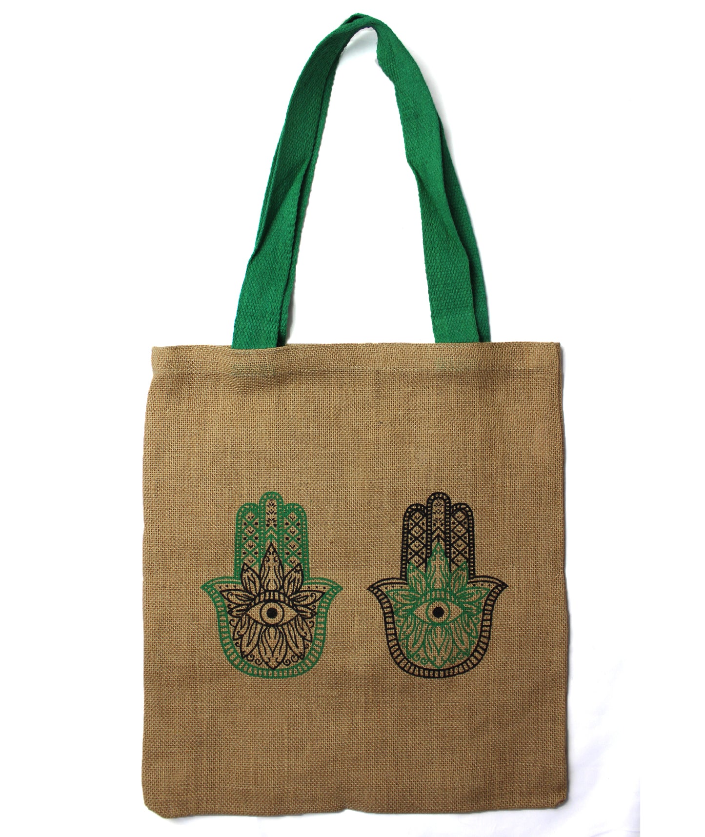 Large Jute Tote Bag - Mystic designs - Money Cat