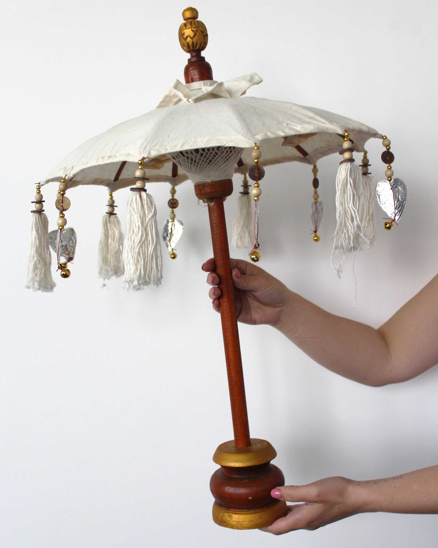 Bali Home Decor Parasol - Canvas - Natural- 40cm