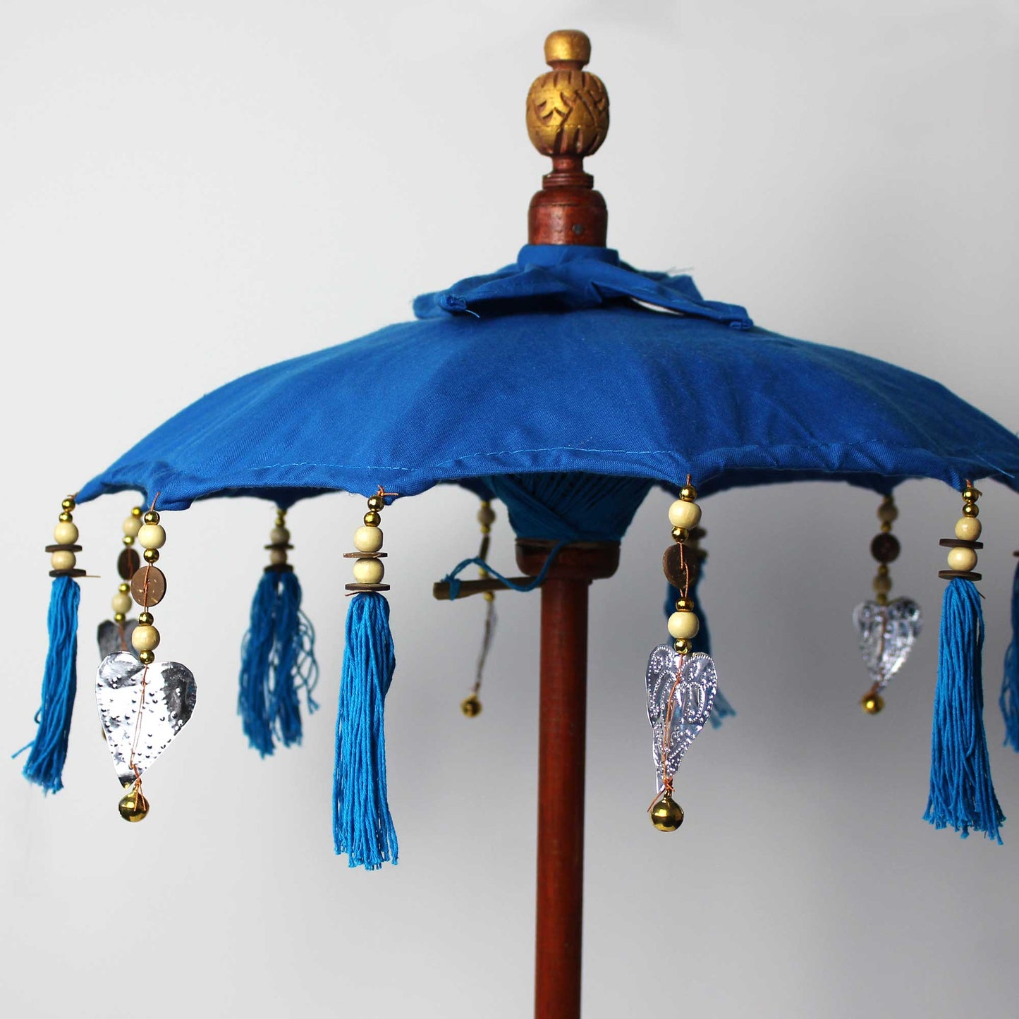 Bali Home Decor Parasol - Cotton - Turquoise- 40cm