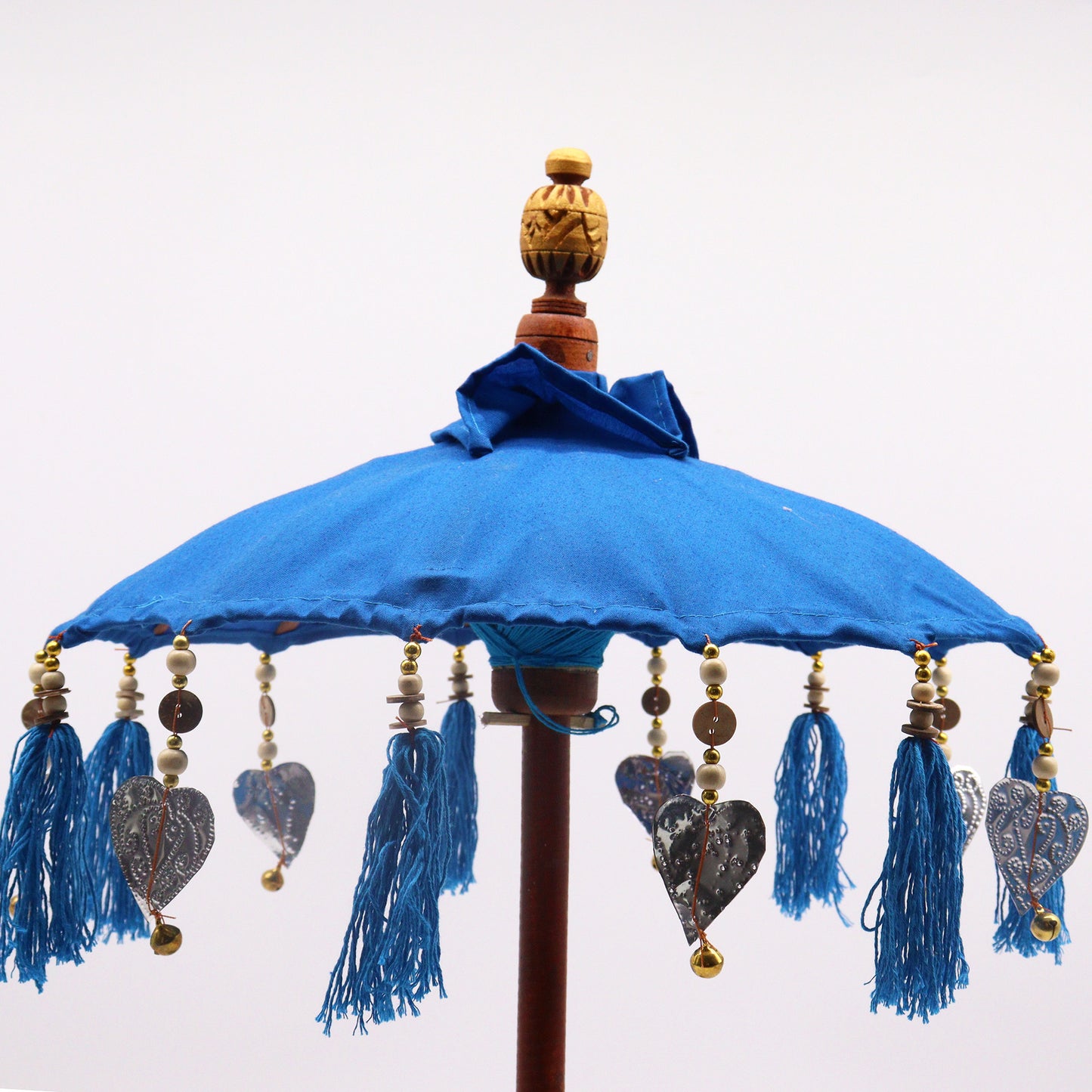 Bali Home Decor Parasol - Cotton - Blue- 40cm