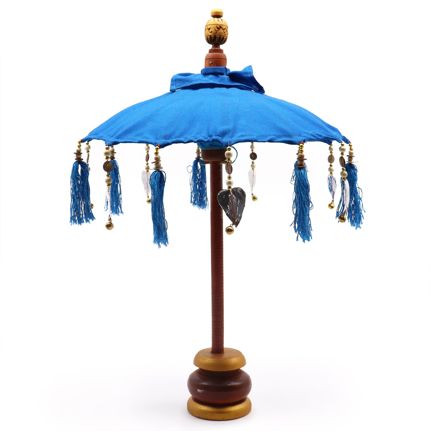 Bali Home Decor Parasol - Cotton - Turquoise- 40cm