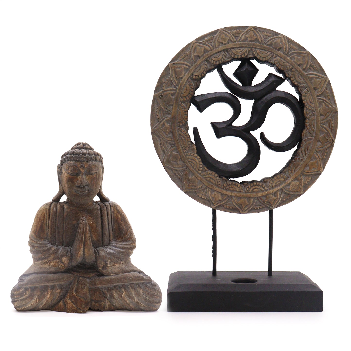 Buddha Feng Shui Set - Om - Grey & Black (2 Designs)