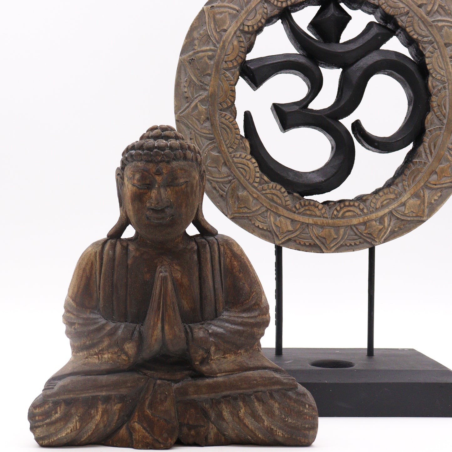 Buddha Feng Shui Set - Om - Grey & Black (2 Designs)