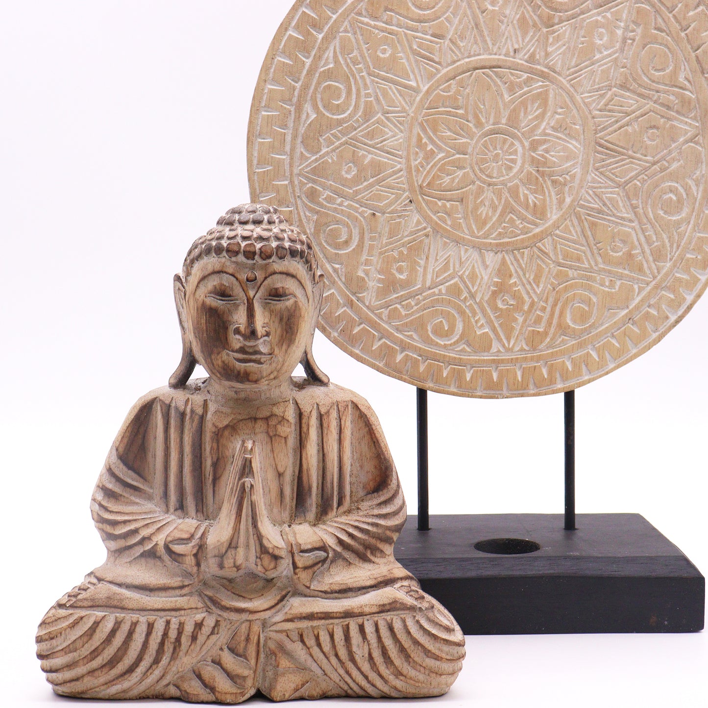 Buddha Feng Shui Set - Classic Mandala - Natural (2 Designs)