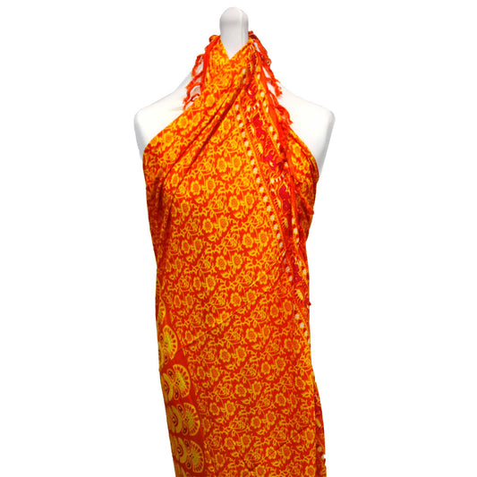 Lime Orange Mandela Sarong