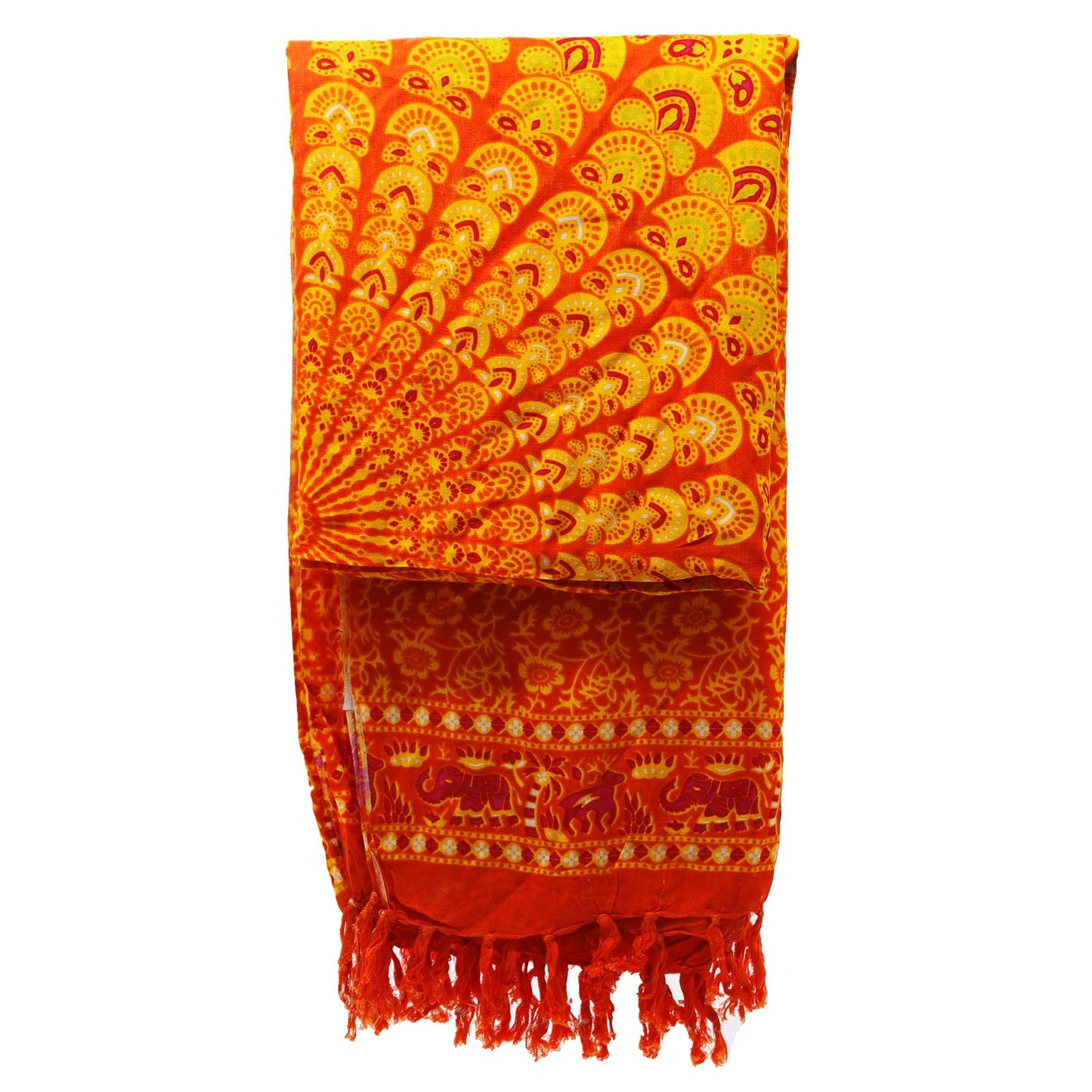 Lime Orange Mandela Sarong