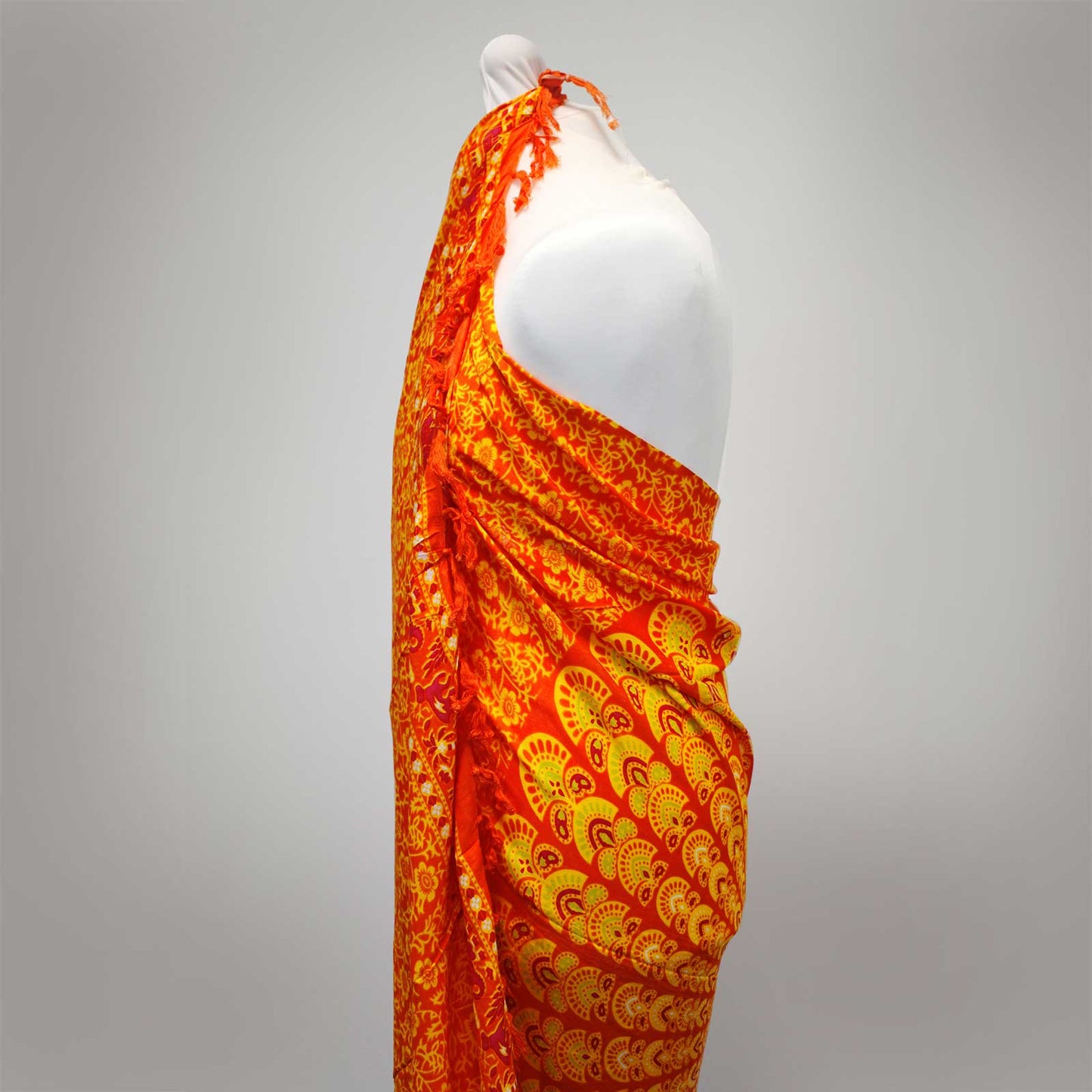 Lime Orange Mandela Sarong