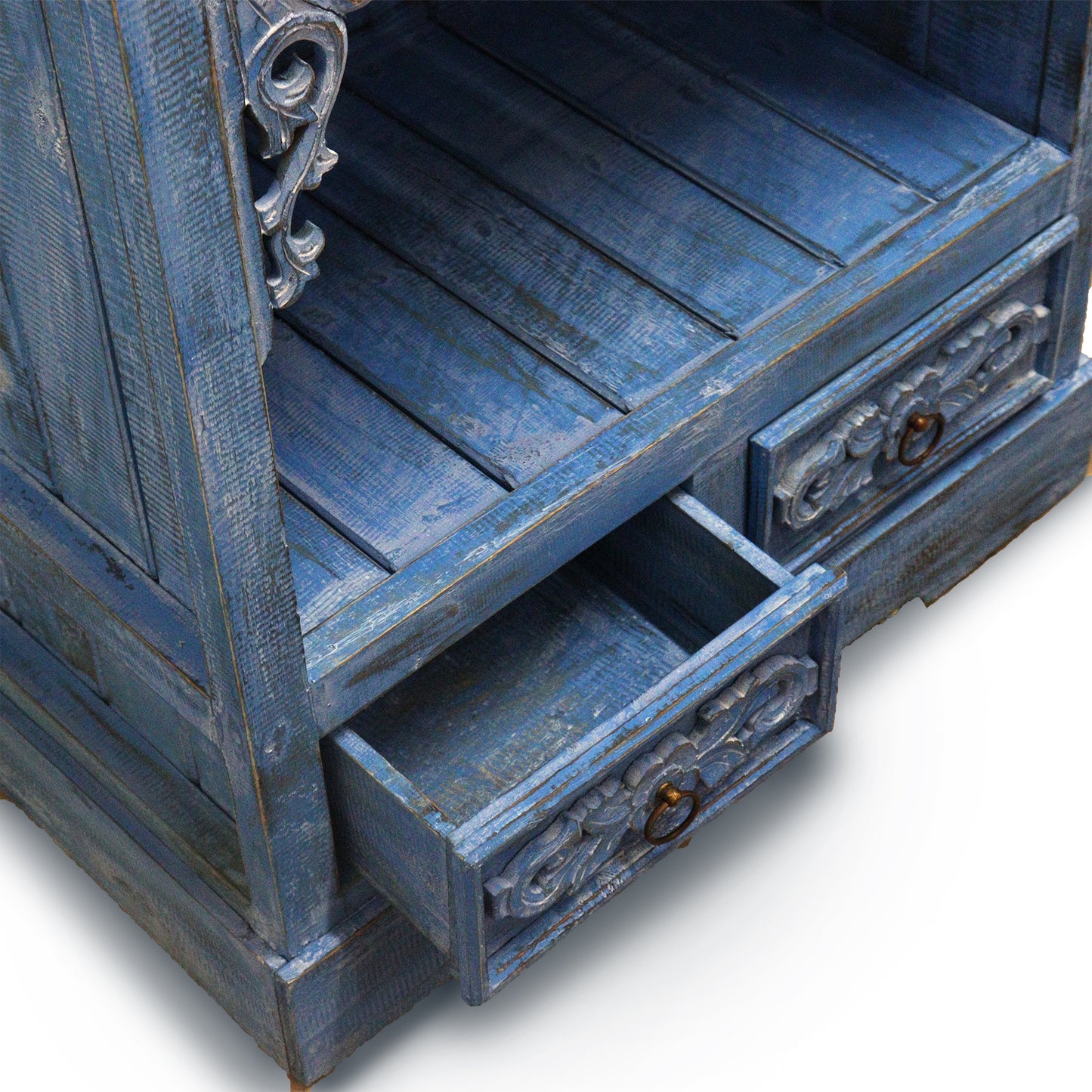 Albasia Cabinet - Bluewash