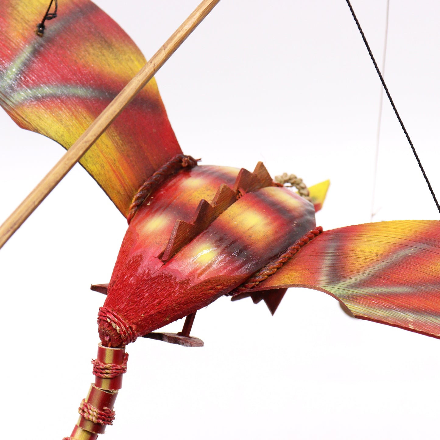 Red Coconut Dragon Wind Catcher - 37cm