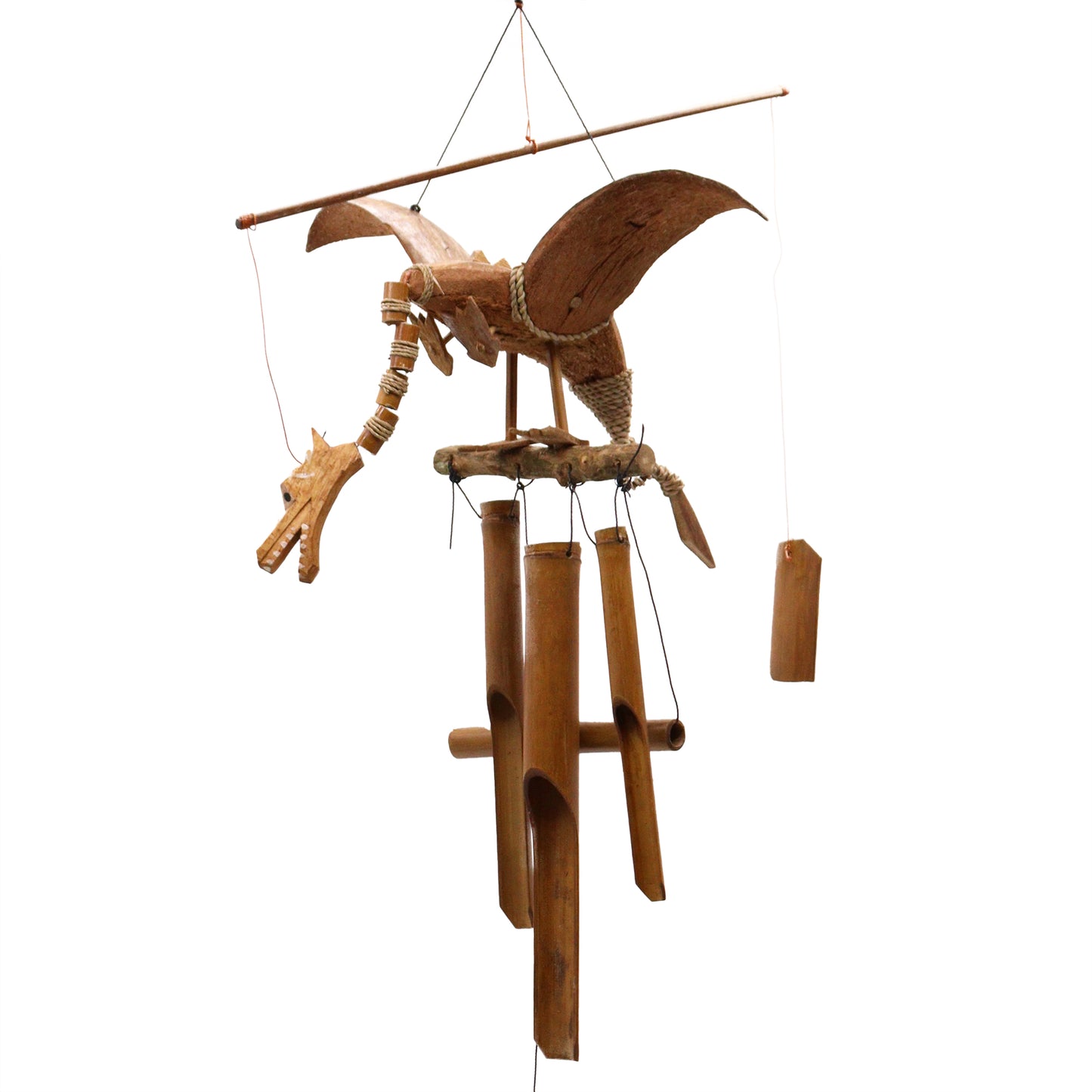 Coconut Wind Chime - Dragon