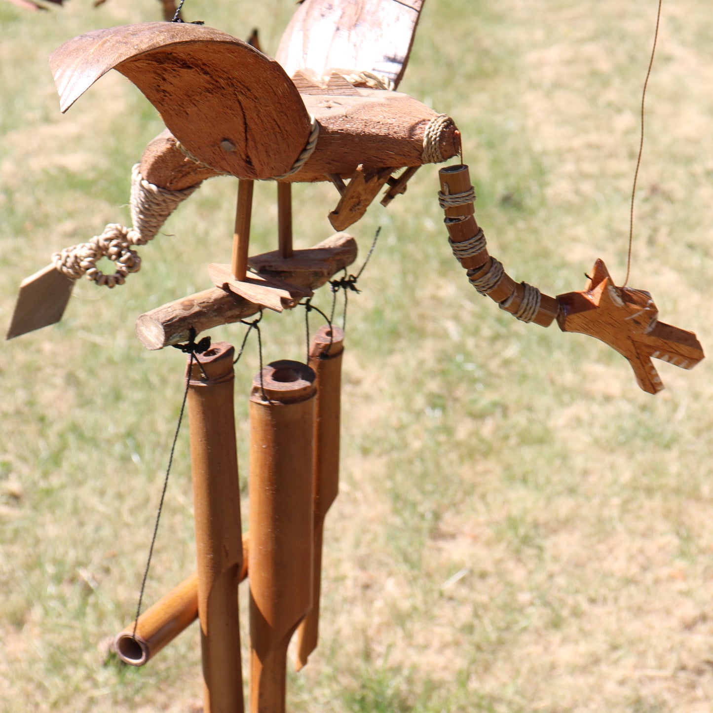 Coconut Wind Chime - Dragon