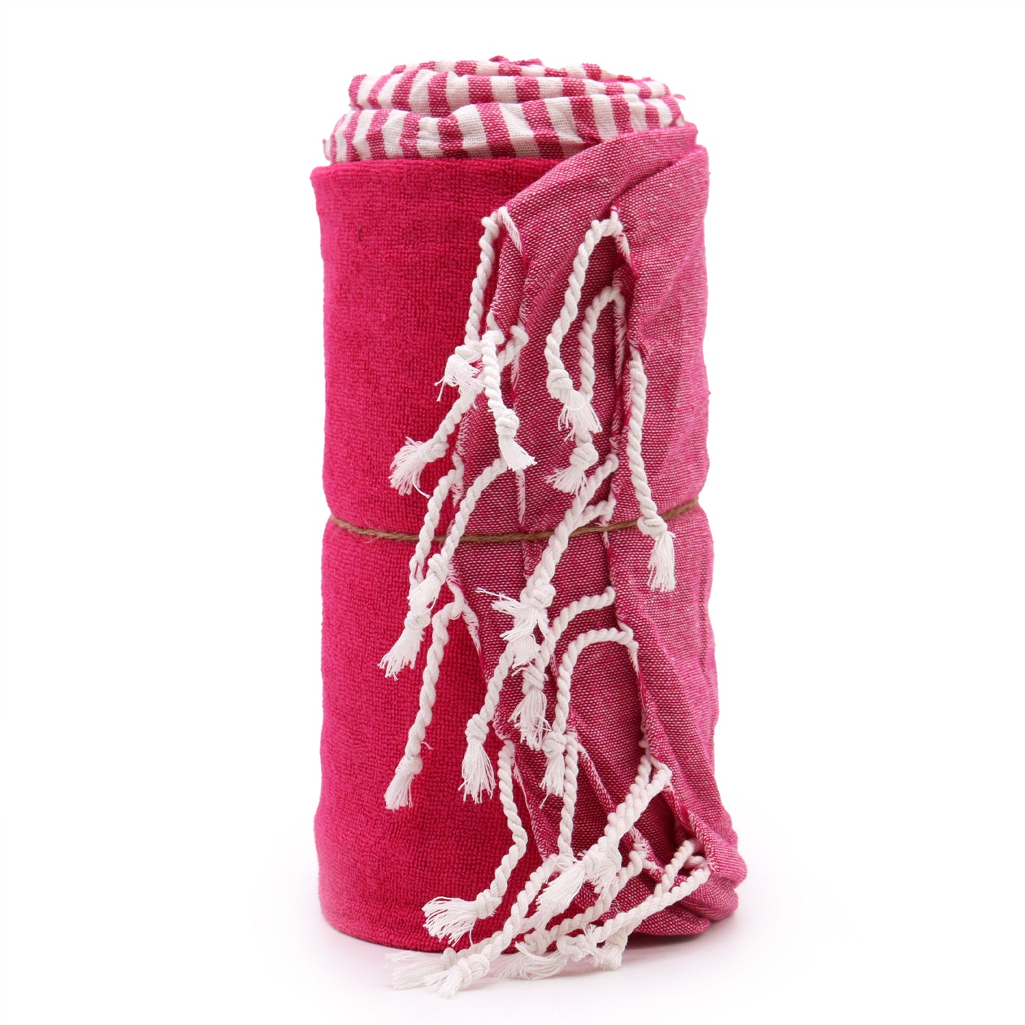 Cotton Pario Towel - 100x180 cm - Hot Pink