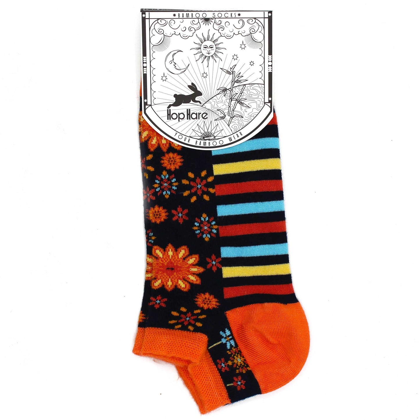 M/L Bamboo Socks Low (41-46) - Mandala Flowers