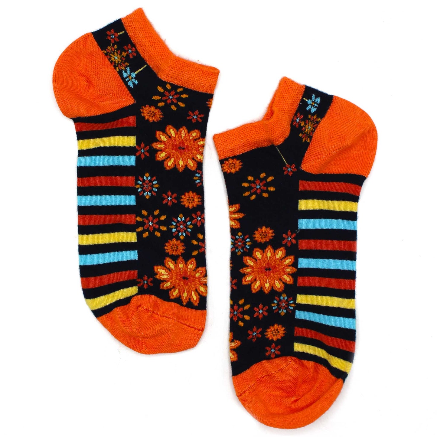 M/L Bamboo Socks Low (41-46) - Mandala Flowers