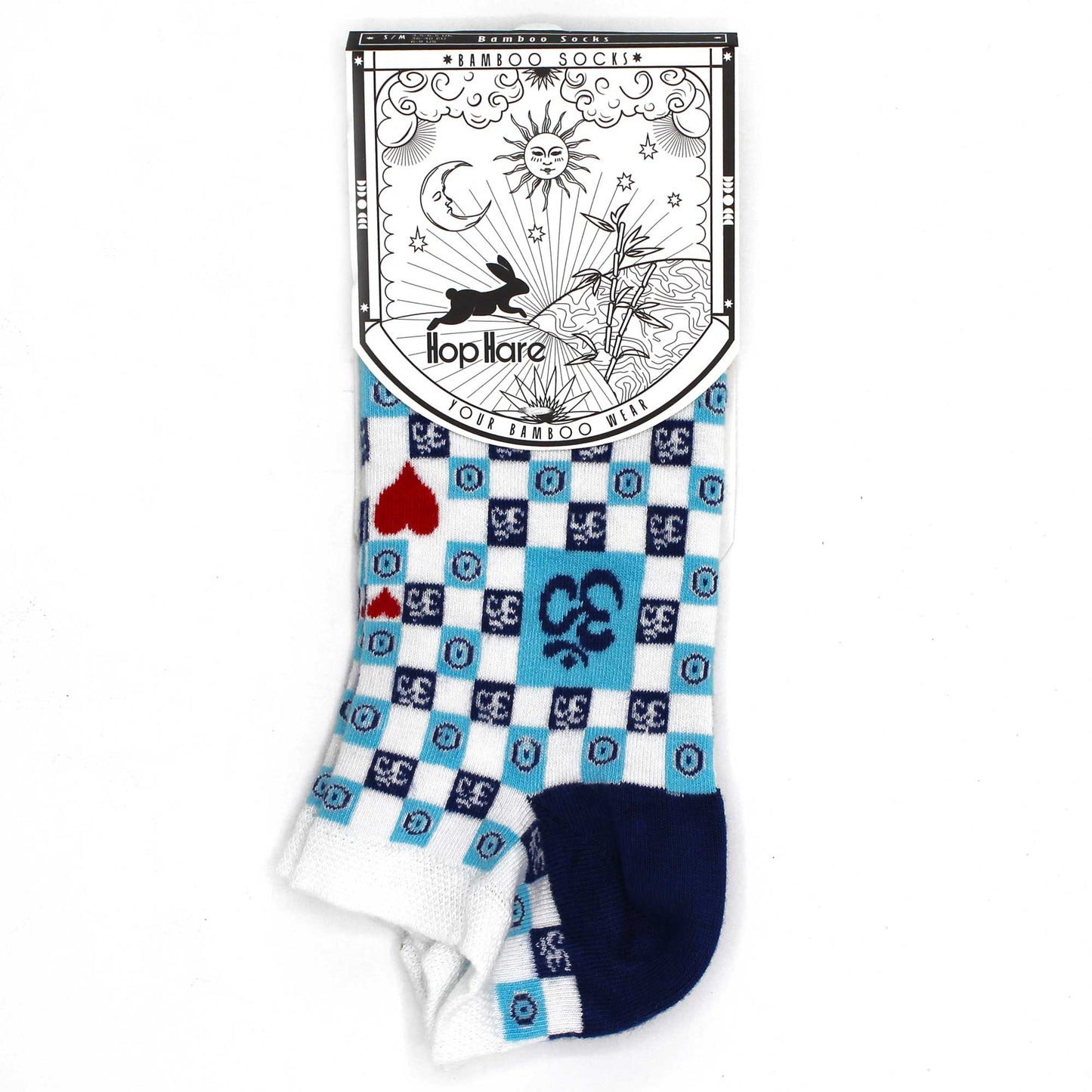 S/M Bamboo Socks Low (36-40) - Om and Evil Eye