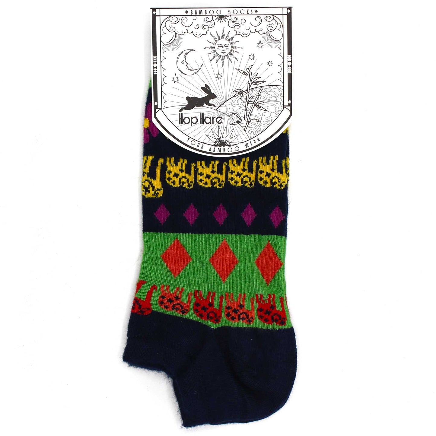 S/M Bamboo Socks Low (36-40) - Lucky Elephant