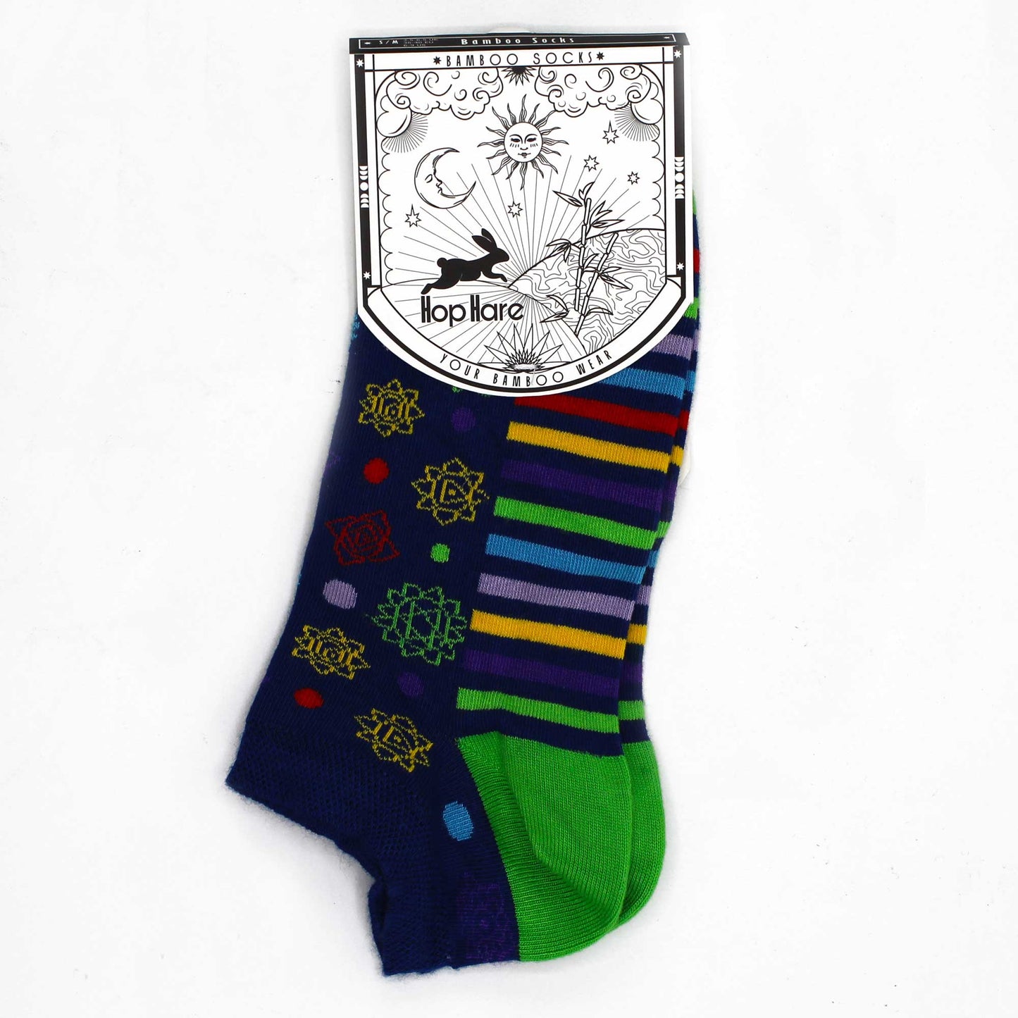 M/L Bamboo Socks Low (41-46) - Moonlight Wolfs