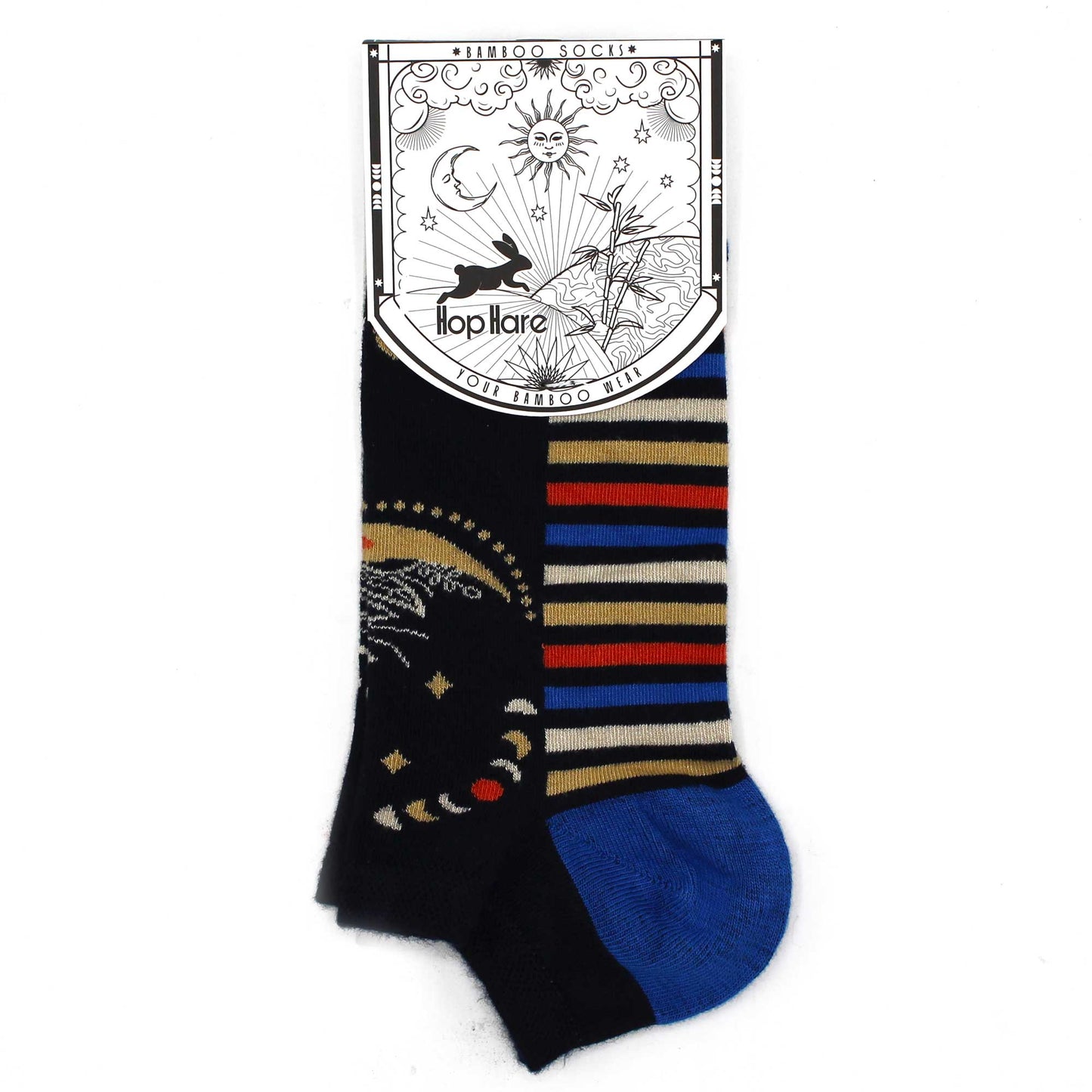 M/L Bamboo Socks Low (41-46) - Lunar Phases