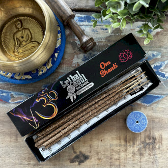 Tribal Soul Spiritual Incense Sticks and Ceramic Holder - Ohm Shanti