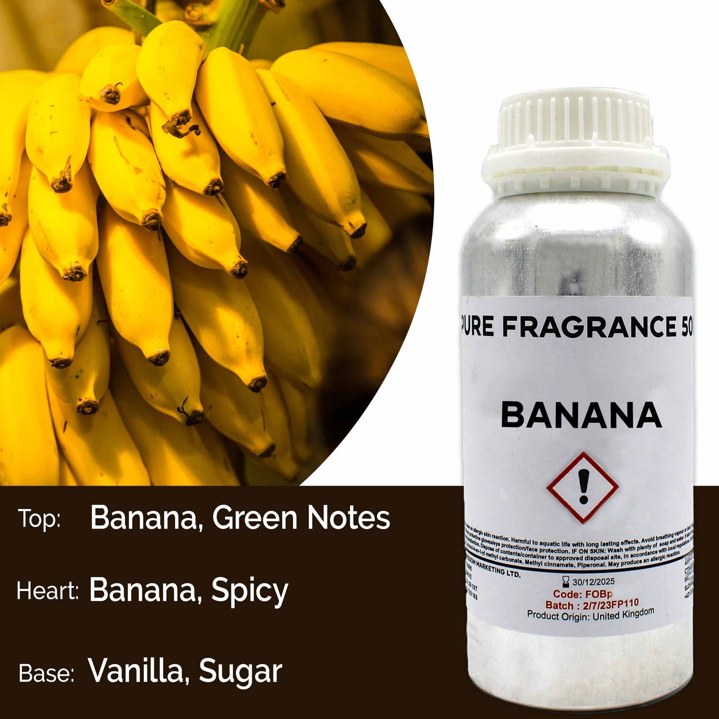 500ml (Pure) Fragrance Oil - Soft Banana