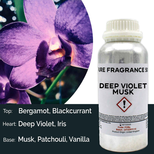 500ml (Pure) Fragrance Oil - Deep Violet Musk