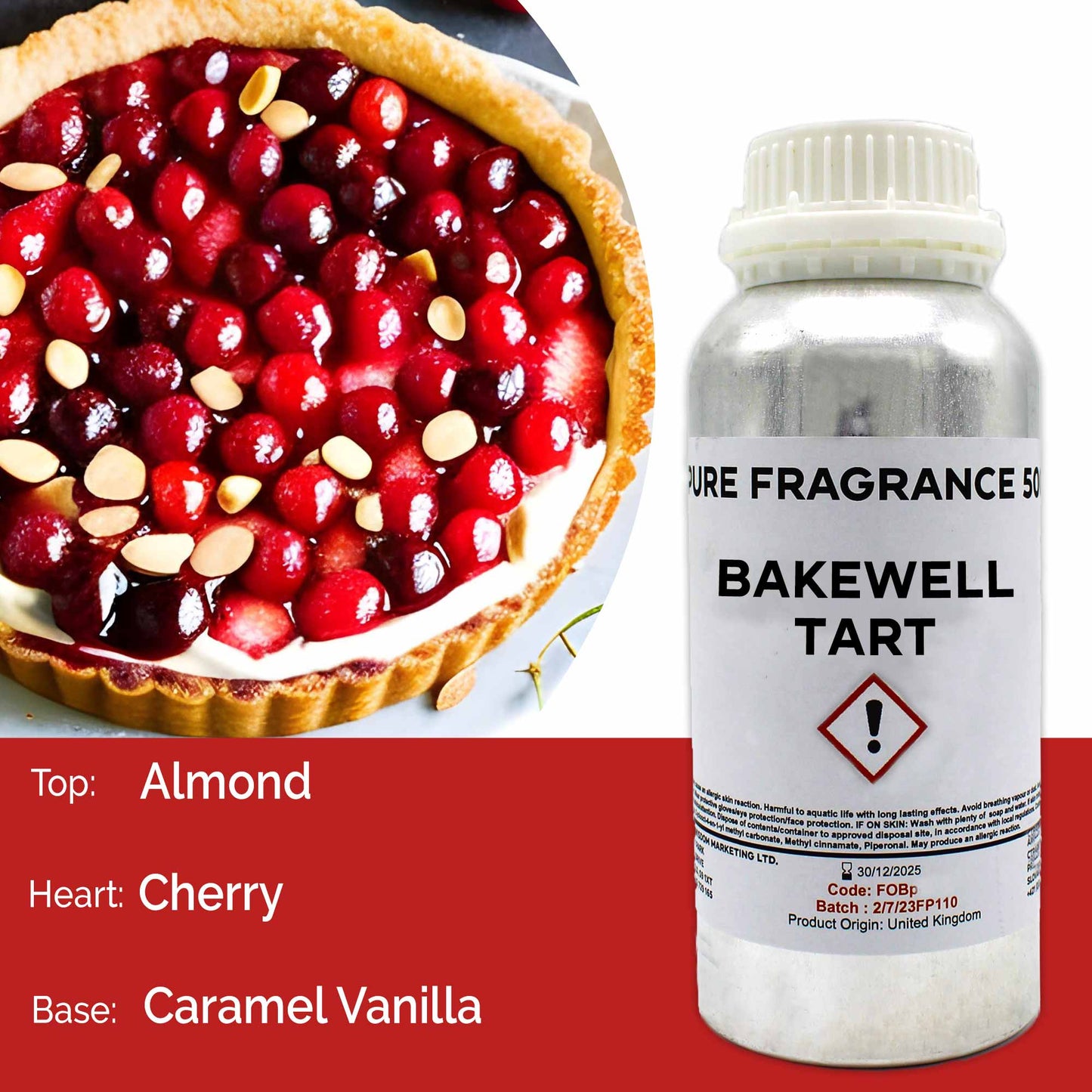 Bakewell Tart Pure Fragrance Oil - 500ml