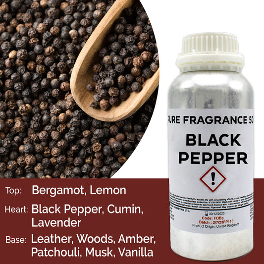 Black Pepper Pure Fragrance Oil - 500ml