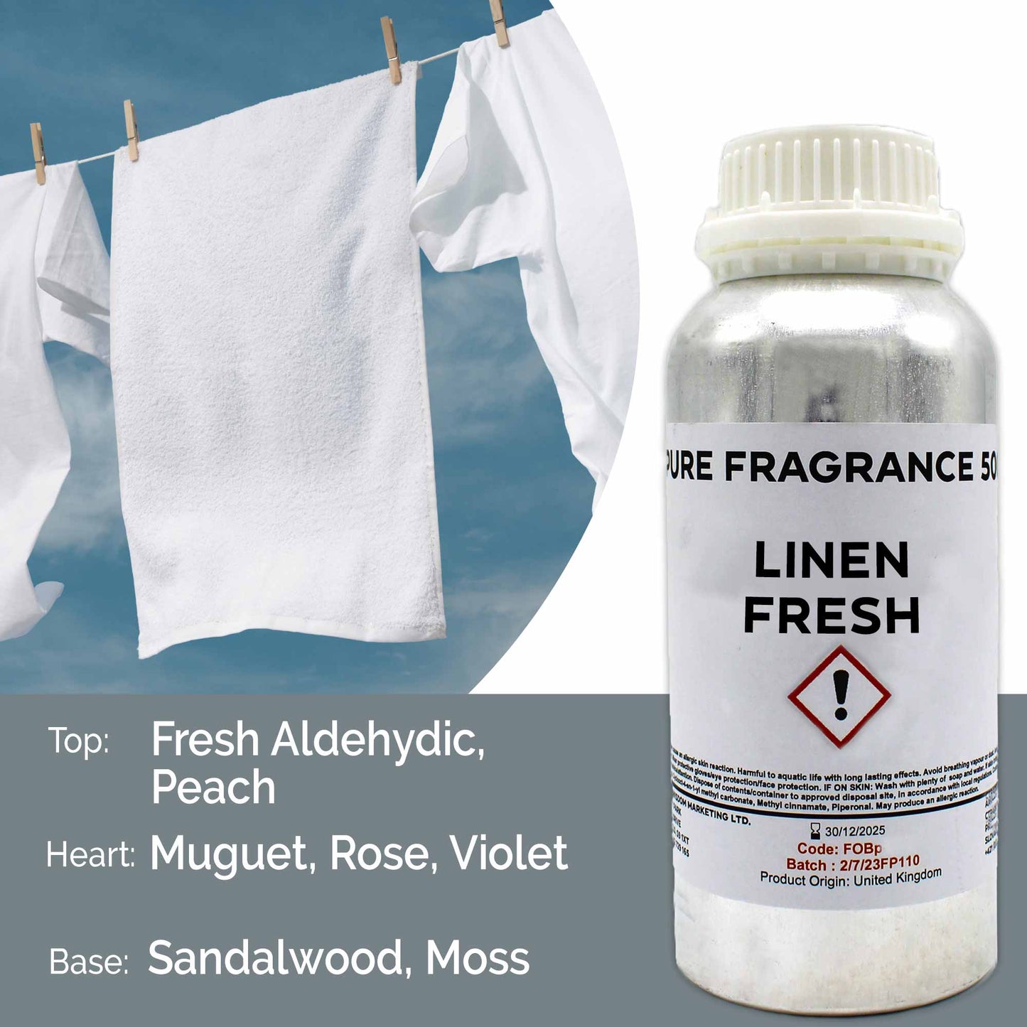 Linen Fresh Pure Fragrance Oil - 500ml