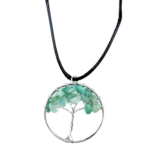 Tree of Life Pendant - Jade