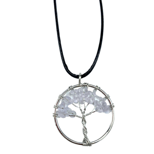 Tree of Life Pendant - Clear Quartz