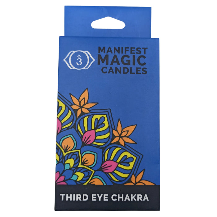 Manifest Magic Candles (pack of 12) - Dark Blue - Third Eye Chakra