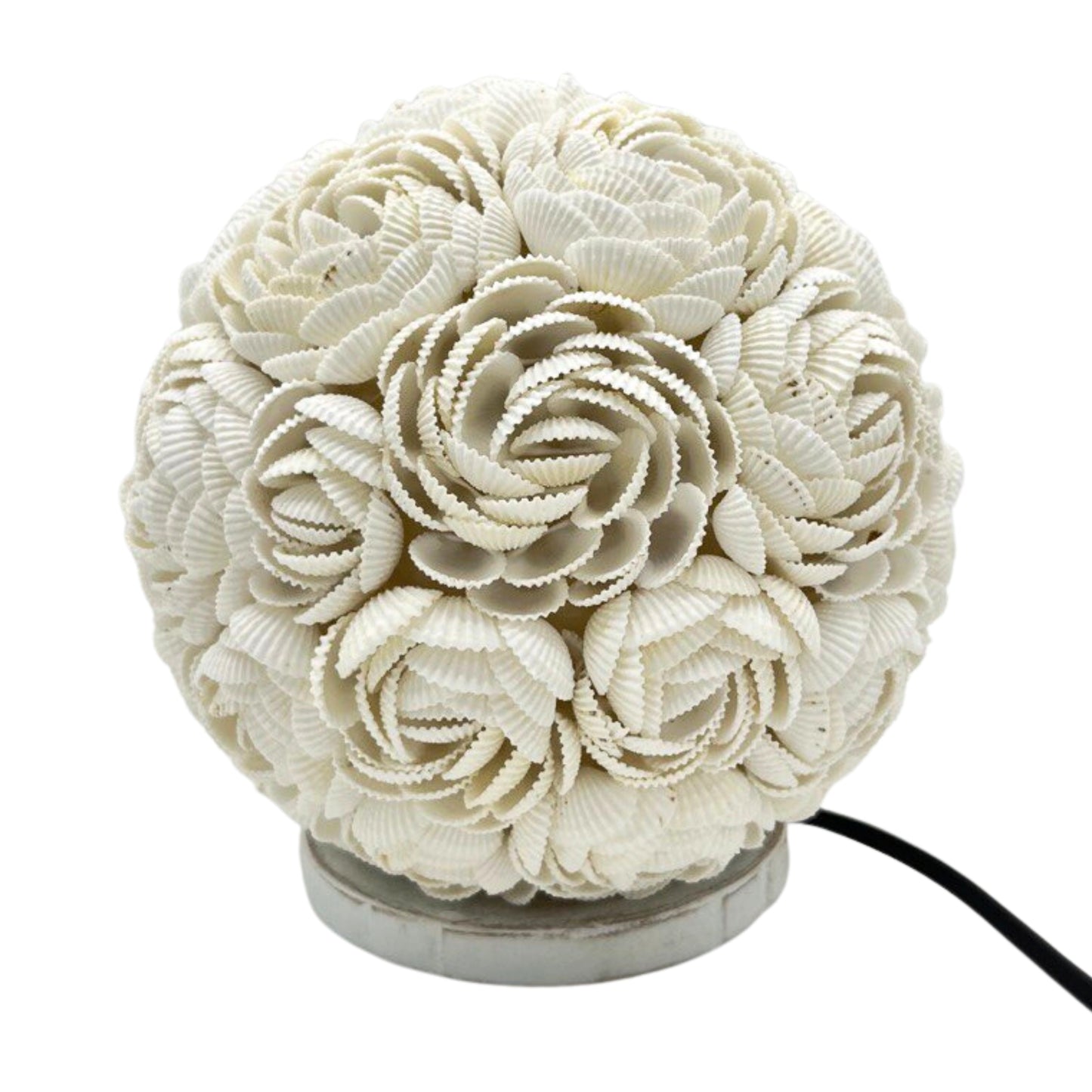 Boho Sea Shell Lamp - Rose Globe - 15cm