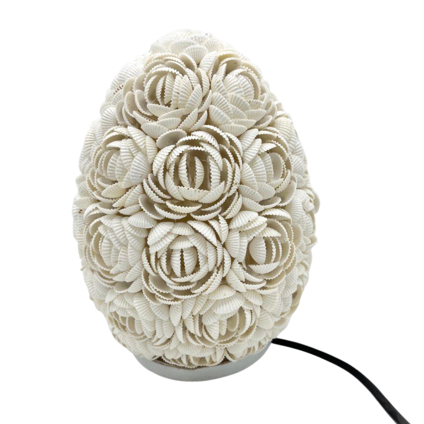 Boho Sea Shell Lamp - Rose Oval - 20cm