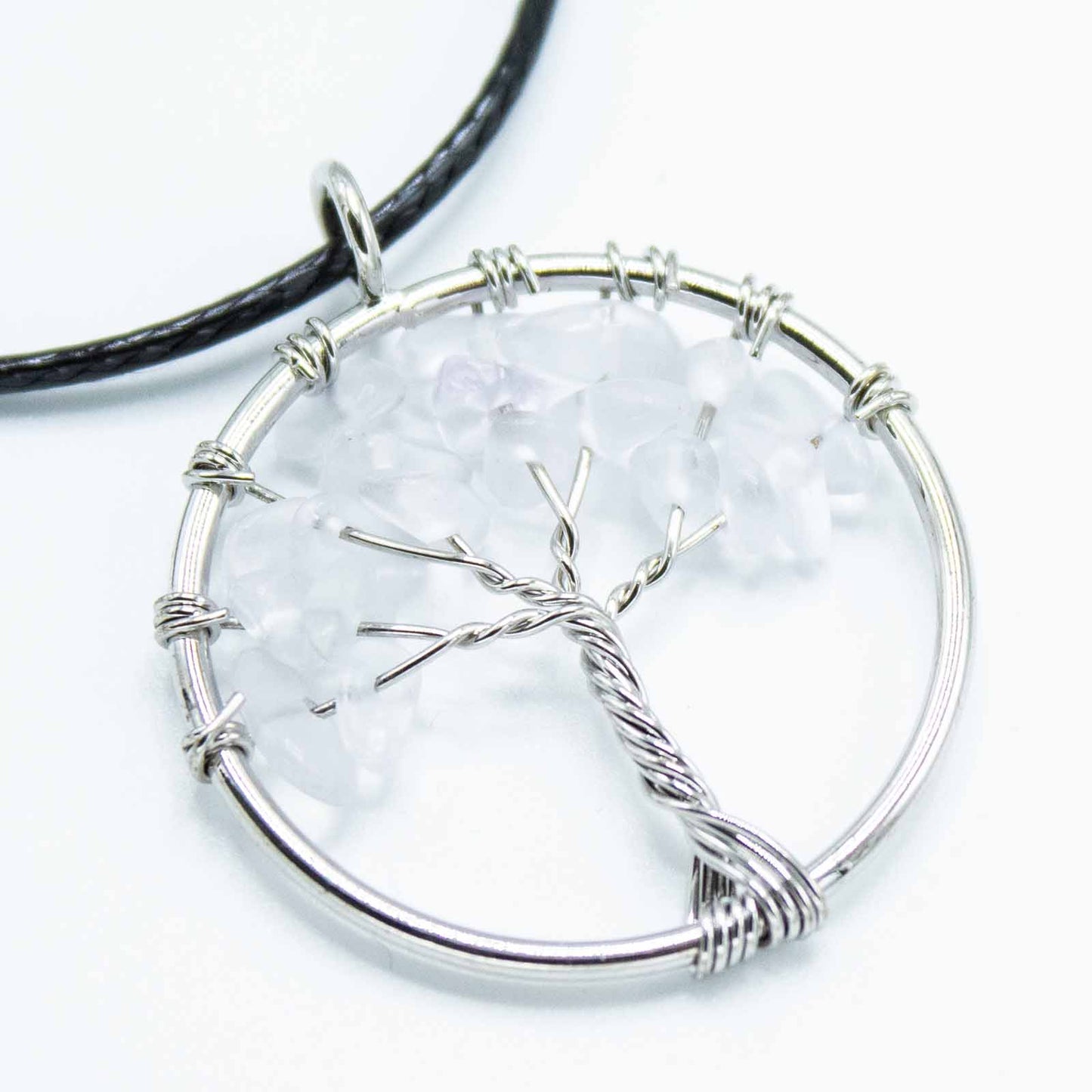 Tree of Life Pendant - Clear Quartz