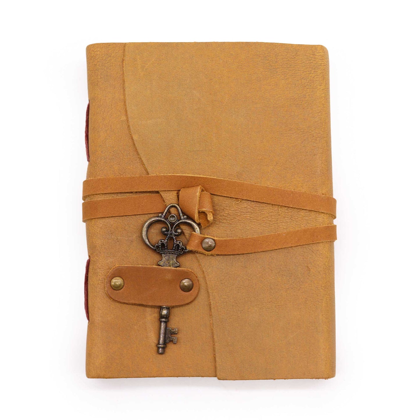 Oiled Tan Leather & Key - 200 pages