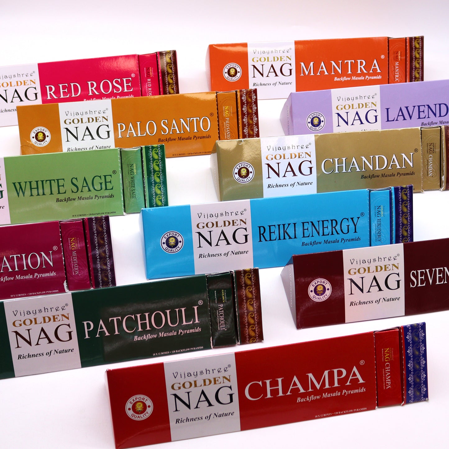 Jumbo Golden Nag - Champa Back Flow Incense Cones