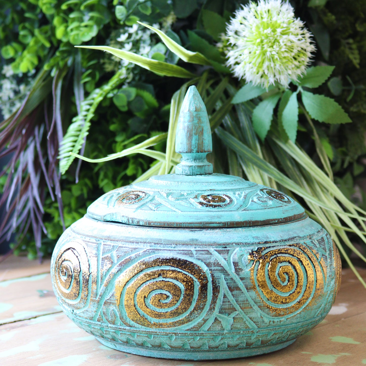 Turquoice Squat  Sweet Jar -