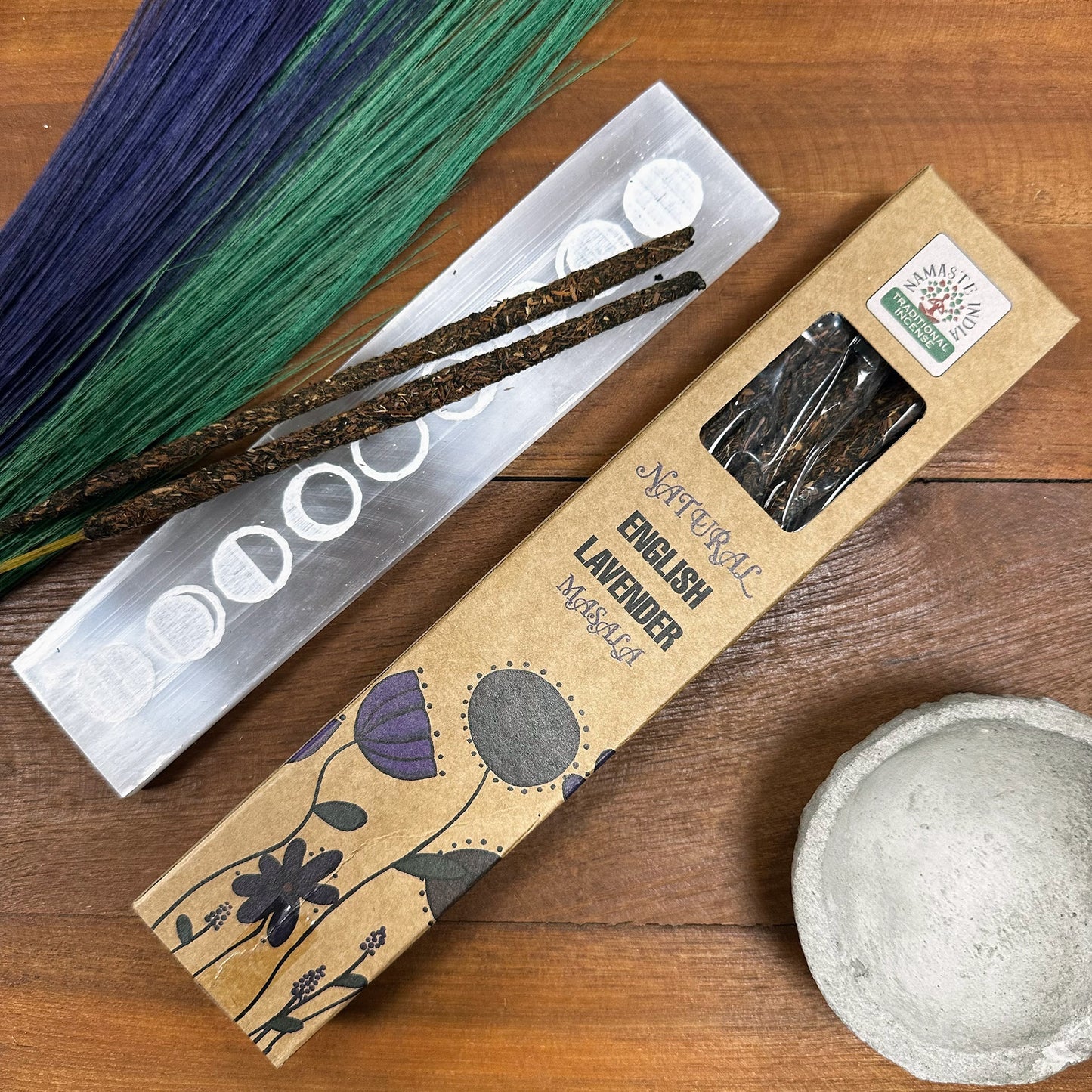 Natural Botanical Masala Incense Sticks - English Lavender