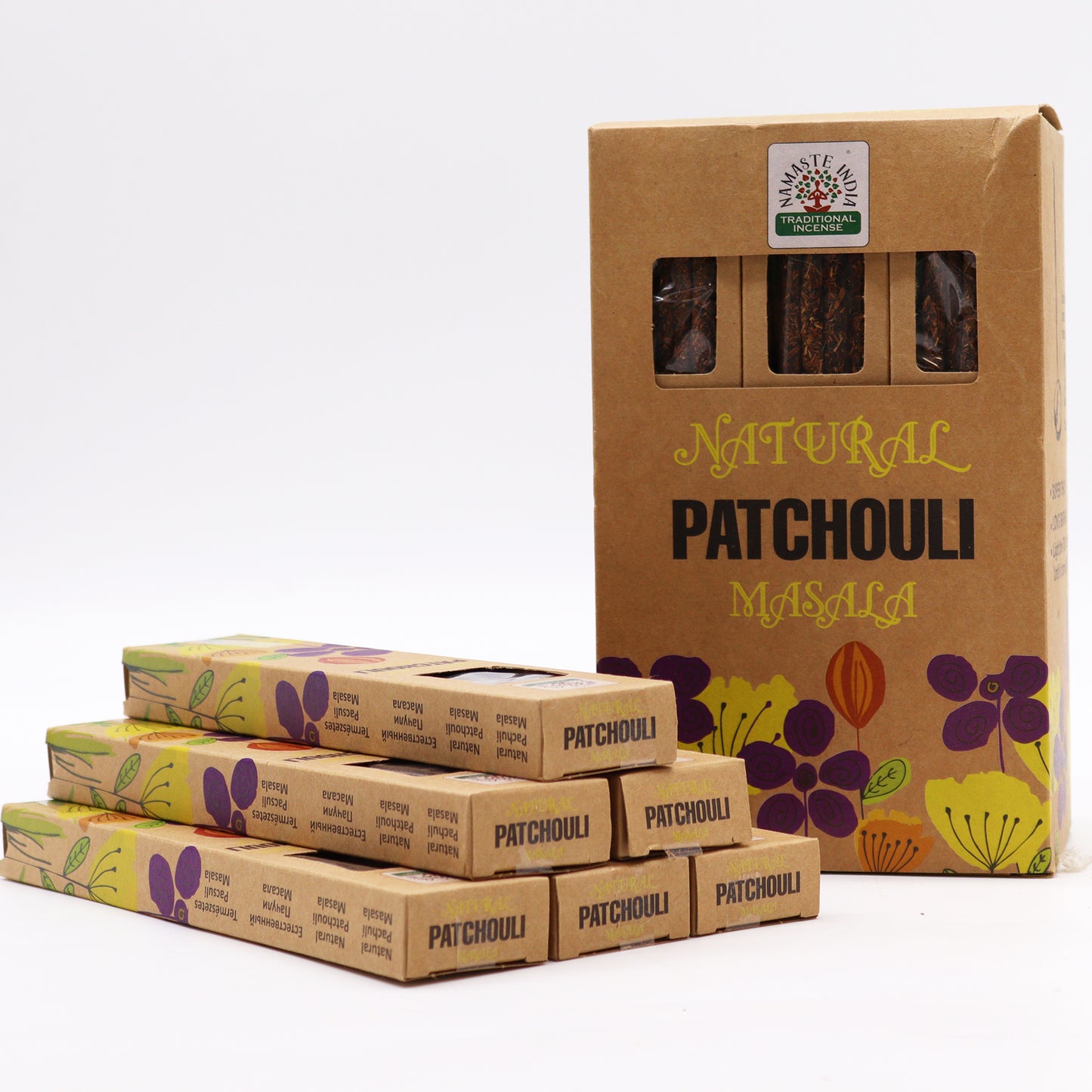 Natural Botanical Masala Incense Sticks - Patchouli