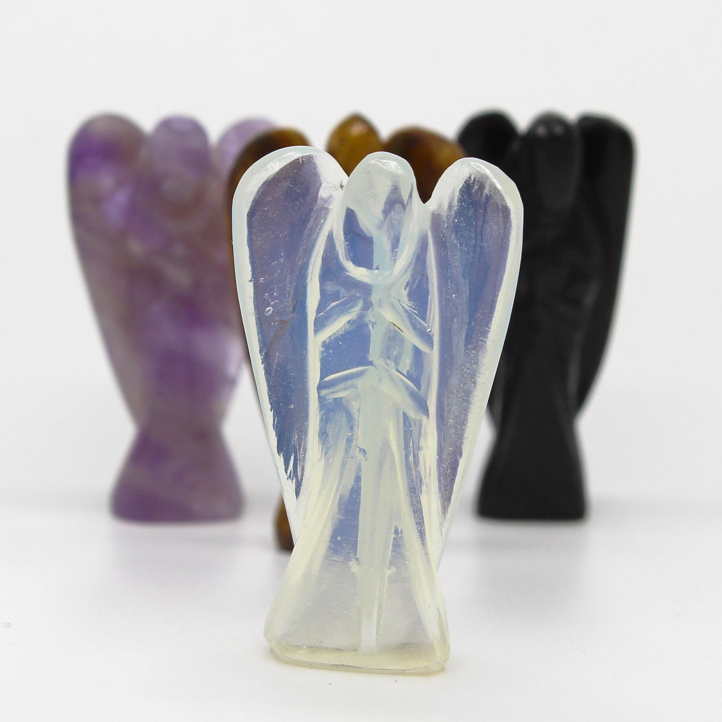 Hand Carved Gemstone Angel - Sodalite