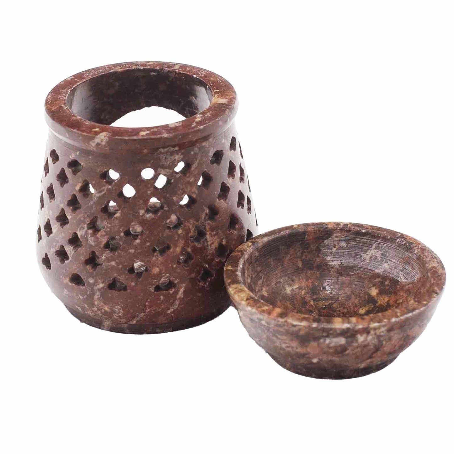 Small Soapstone Oil Burner 8cm - Classic