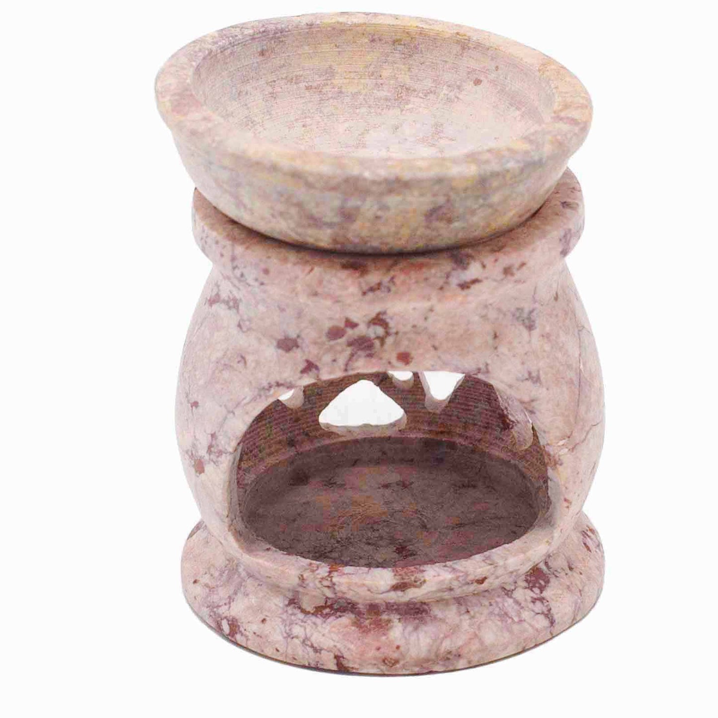 Small Soapstone Oil Burner 8cm - Three Moon Pentigon