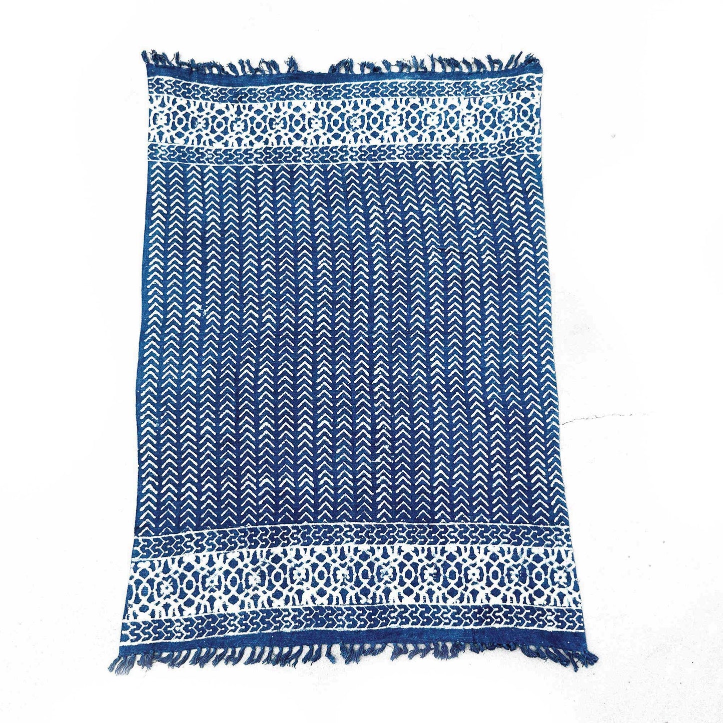 Handmade Indigo Throw - 170x120cm - Seedha Arrows