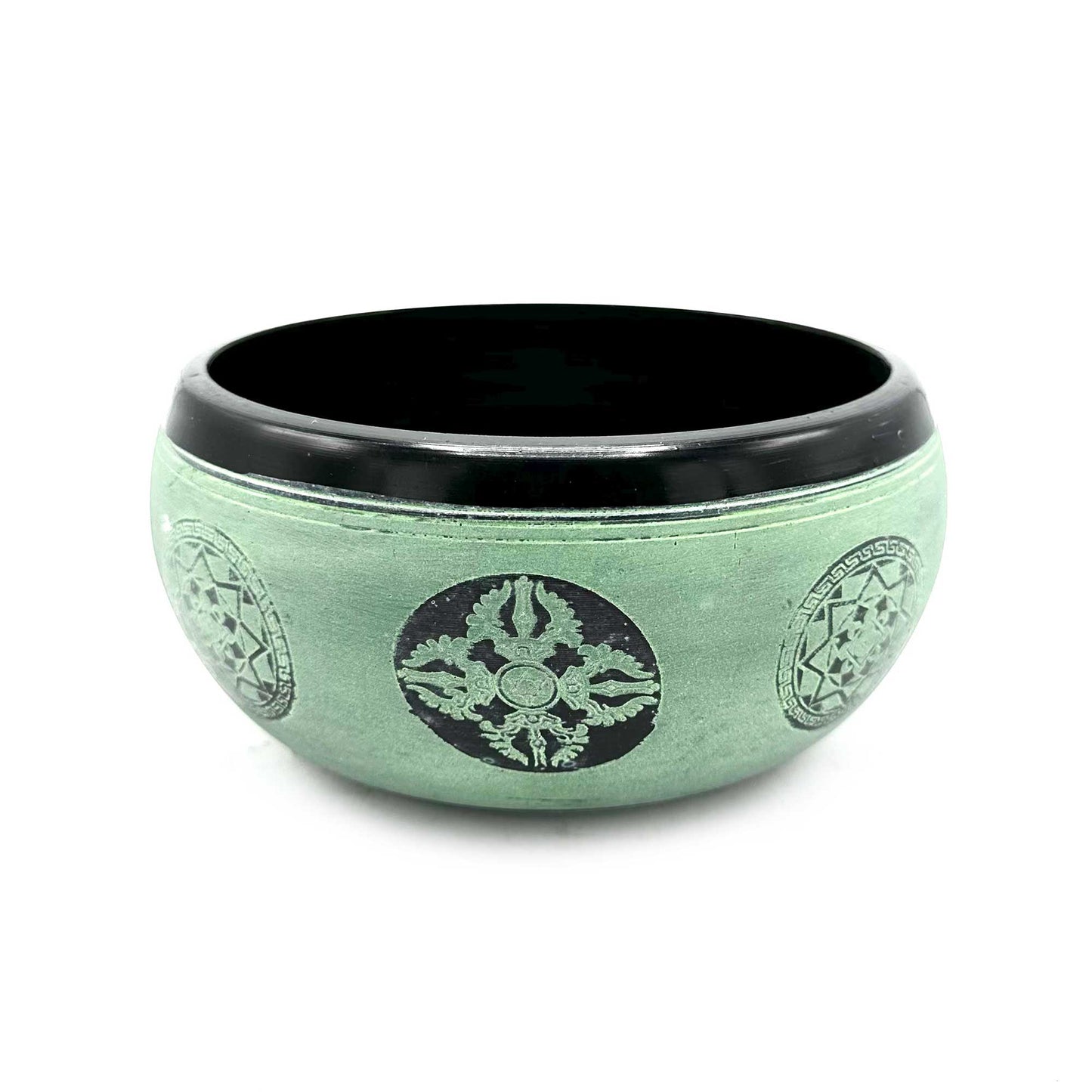 Earth Powder Singing Bowl - Mandala Buddha - 16cm